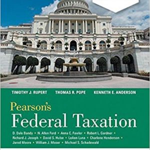 Pearson's Federal Taxation 2018 Comprehensive 31 Edition Test Bank