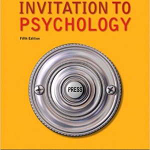 Invitation To Psychology, 5th Edition Carole Wade, Test Bank