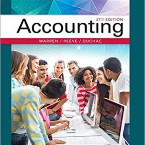 Accounting 27th Edition Carl S. Warren James M. Reeve Jonathan Duchac Solution Manual 1 1.jpg