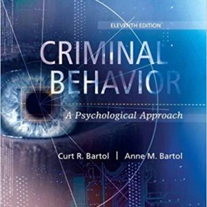 Criminal Behavior A Psychological Approach 11th Edition Curt R. Bartol Anne M. Bartol Test Bank.jpg