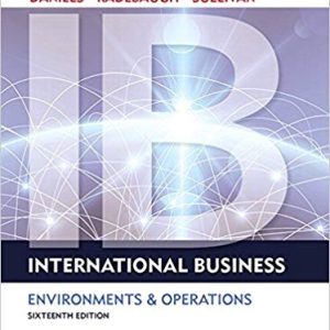 International Business 16th Edition John Daniels Lee Radebaugh Daniel Sullivan ©2018 Pearson Instructor Sollution Manual.jpg