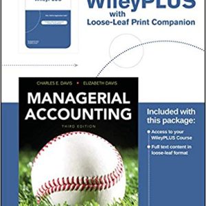 Managerial Accounting 3rd Edition By Charles E. Davis Elizabeth Davis Instructor Solution Manual 1.jpg