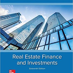 Real Estate Finance Investments 16e William B. Brueggeman Jeffrey D. Fisher Test Bank 1.jpg