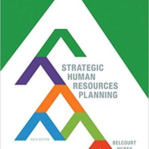 Strategic Human Resources Planning 6th Edition Monica Belcourt Kenneth Mcbey Test Bank 1.jpg