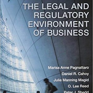 The Legal And Regulatory Environment Of Business 17e Pagnattaro R. Cahoy M. Magid Reed Test Bank.jpg