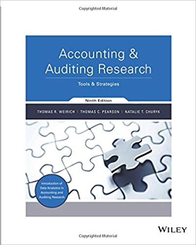 Accounting And Auditing Research Tools And Strategies 9th Edition Weirich Pearson Churyk Solution Manual Cases.jpg