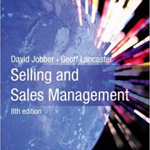 Selling And Sales Management 8e David Jobber Geoffrey Lancaster Instructor Solution Manual.jpg