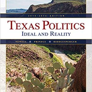 Texas Politics 2015 2016 13th Edition Charldean Newell David F. Prindle Test Bank.jpg